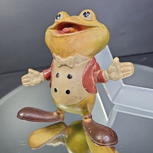 Vintage 1948 REMPEL “Froggy The gremlin” Rubber Squeaky Toy 5’’ USA Rare - Picture 2 of 10